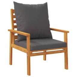 Berkfield Home 5 Piece Garden Lounge Set with Cushions Solid Wood Acacia in Brown - thumbnail 5