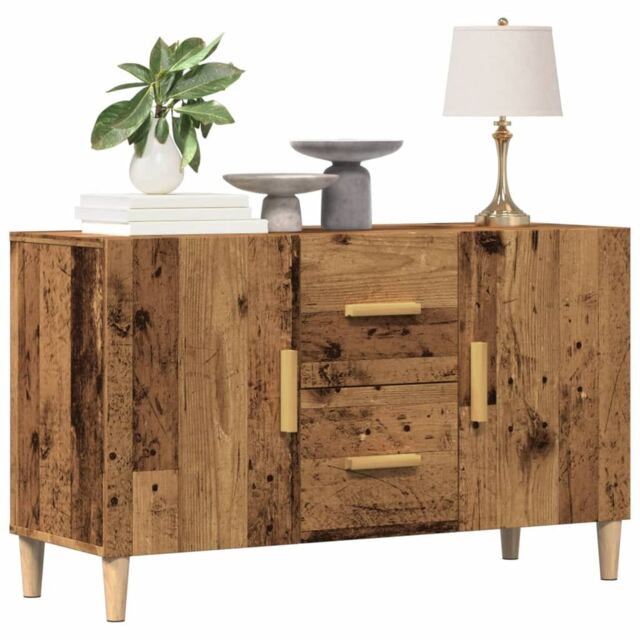 Berkfield Home Sideboard Old Wood 100x36x60 cm Engineered Wood in Brown - Size: 100 x 36 x 60 cm - image 1