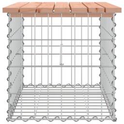 Berkfield Home Garden Bench Gabion Design 63x44x42 cm Solid Wood Douglas in Brown - Size: 63 x 44 x 42 cm - thumbnail 4