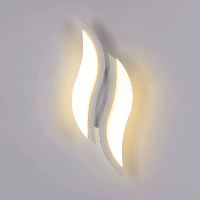 Pheashine White 29cm Rectangular LED Wall Light 20W 3000K 2300LM Acrylic - image 1