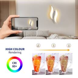 Pheashine White 29cm Rectangular LED Wall Light 20W 3000K 2300LM Acrylic - thumbnail 3