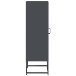 Berkfield Home Highboard Anthracite 36x39x123 cm Cold-rolled Steel in Charcoal - Size: 36 x 39 x 123 cm - thumbnail 6