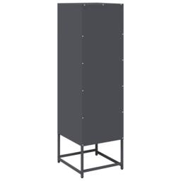 Berkfield Home Highboard Anthracite 36x39x123 cm Cold-rolled Steel in Charcoal - Size: 36 x 39 x 123 cm - thumbnail 8