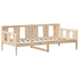 Berkfield Home Day Bed with Roof without Mattress 80x200 cm Solid Wood in Brown - thumbnail 5