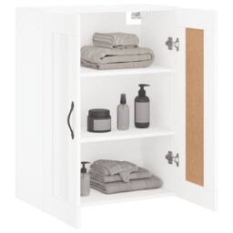 Berkfield Home Wall Mounted Cabinet White 69.5x34x90 cm Engineered Wood - thumbnail 5