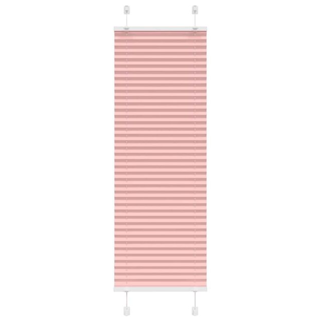 Berkfield Home Pleated Blind Pink 50x100 cm Fabric Width 49.4 cm Polyester - image 1