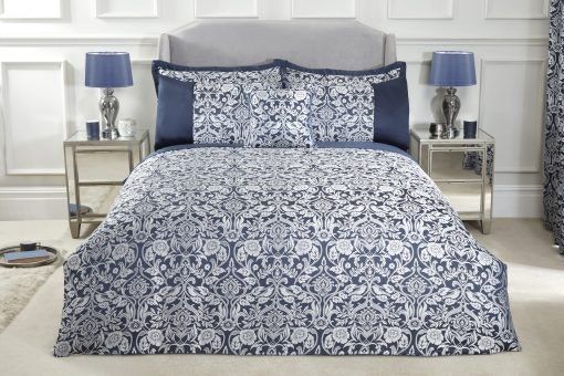 New Edge Blinds Harrow Duvet Set in Blue - Size: Super King - image 1