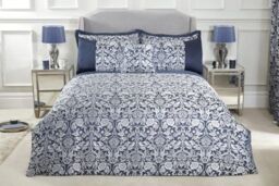 New Edge Blinds Harrow Duvet Set in Blue - Size: Super King - thumbnail 1
