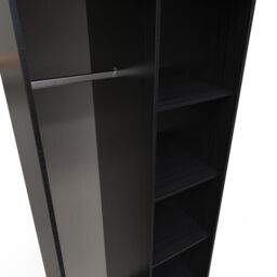 Ready Assembled 2 U Fuji Open Wardrobe (Ready Assembled) in Black - thumbnail 4