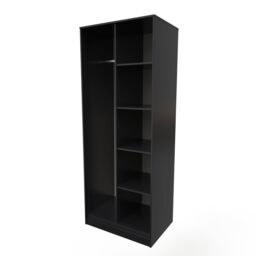 Ready Assembled 2 U Fuji Open Wardrobe (Ready Assembled) in Black - thumbnail 3
