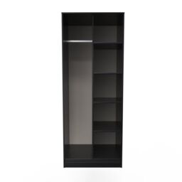 Ready Assembled 2 U Fuji Open Wardrobe (Ready Assembled) in Black - thumbnail 1