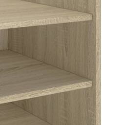 Berkfield Home Decorative Bedside Cabinet Sonoma Oak 45x50x50 cm Engineered Wood in Light Brown - Size: 45 x 50 x 50 cm - thumbnail 8