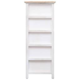 Berkfield Home Side Cabinet 35x25x87 cm Paulownia Wood in White - Size: 35 x 25 x 87 cm - thumbnail 3