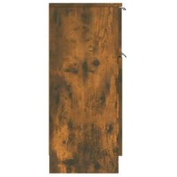 Berkfield Home Sideboard Smoked Oak 30x30x70 cm Engineered Wood in Brown - Size: 30 x 30 x 70 cm - thumbnail 8