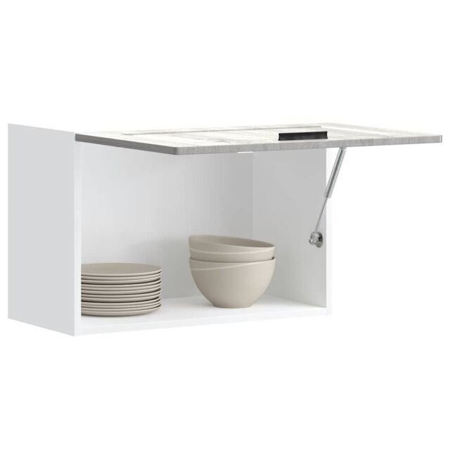 Berkfield Home Kitchen Wall Cabinet Porto Grey Sonoma Engineered Wood - image 1