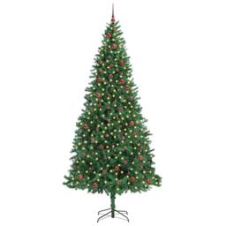 Berkfield Home Artificial Christmas Tree with 300 LEDs with Stand Green 300 cm - thumbnail 2
