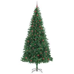 Berkfield Home Artificial Christmas Tree with 300 LEDs with Stand Green 300 cm - thumbnail 3