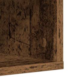 Berkfield Home Shoe Cabinet Old Wood 54x34x183 cm Engineered Wood in Brown - Size: 54 x 34 x 183 cm - thumbnail 8