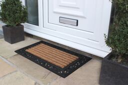 JVL Karina Rubber Tuffscrape Coir Doormat 45x75 cm in Brown - Size: 45 cm x 75 cm - thumbnail 2