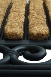 JVL Karina Rubber Tuffscrape Coir Doormat 45x75 cm in Brown - Size: 45 cm x 75 cm - thumbnail 3