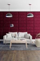 Aspire EasyMount Wall Mounted Upholstered Panels, Modular DIY Headboard in Kimiyo Linen Fabric (Pack of 2) in Charcoal - thumbnail 4