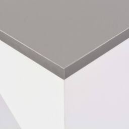 Berkfield Home Comfortable Bar Table with Moveable Shelf White 138x39x110 cm - Size: 138 x 39 x 110 cm - thumbnail 5
