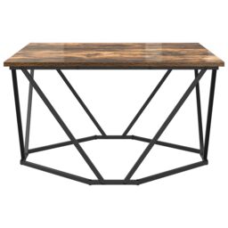 Berkfield Home Smoked Oak Wood Medium Durable Coffee Tables Square in Brown - thumbnail 6
