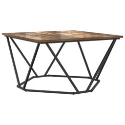 Berkfield Home Smoked Oak Wood Medium Durable Coffee Tables Square in Brown - thumbnail 7
