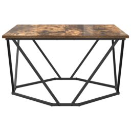 Berkfield Home Smoked Oak Wood Medium Durable Coffee Tables Square in Brown - thumbnail 5
