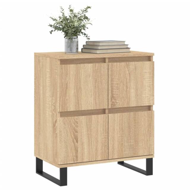 Berkfield Home Sideboard Sonoma Oak 60x35x70 cm Engineered Wood in Light Oak - Size: 60 x 35 x 70 cm - image 1