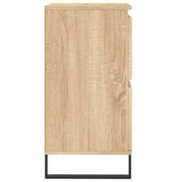 Berkfield Home Sideboard Sonoma Oak 60x35x70 cm Engineered Wood in Light Oak - Size: 60 x 35 x 70 cm - thumbnail 7