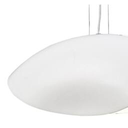 Netlighting Pasion Rectangular Pendant 4 Light E27 Gloss WhitePolished Chrome in White - thumbnail 4