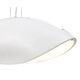 Netlighting Pasion Rectangular Pendant 4 Light E27 Gloss WhitePolished Chrome in White - thumbnail 5