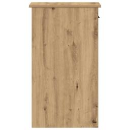 Berkfield Home Durable Computer Tower Stand with Drawer Artisan Oak 35x45x77 cm in Brown - Size: 35 x 45 x 77 cm - thumbnail 6