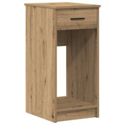 Berkfield Home Durable Computer Tower Stand with Drawer Artisan Oak 35x45x77 cm in Brown - Size: 35 x 45 x 77 cm - thumbnail 3