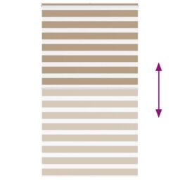 Berkfield Home Zebra Blind Sand Brown 135x200 cm Fabric Width 130.9 cm Polyester - thumbnail 5