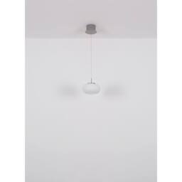 Netlighting Quintara Bar Pendant Nickel Matt Opal Glass Shade 4x LED 3000K in Grey - thumbnail 5