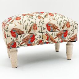 Minster Robin Fabric Footstool with Drawer - L25 x W45 x H28 cm - Size: 1 Pack - thumbnail 2