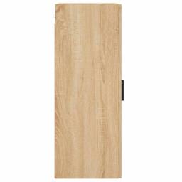 Berkfield Home Wall Mounted Cabinet Sonoma Oak 34.5x34x90 cm in Light Oak - thumbnail 8