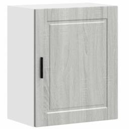 Berkfield Home Kitchen Wall Cabinets 2 pcs¬†Porto Grey Sonoma Engineered Wood in Light Grey - thumbnail 5