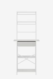 Living and Home 4-Tier Open Shelves Dressing Table with Drawer in White - thumbnail 7