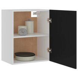 Berkfield Home Hanging Cabinets 2 pcs Black 50x31x60 cm Engineered Wood - Size: 50 x 31 x 60 cm - thumbnail 4