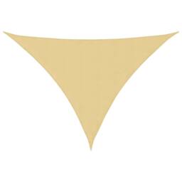 Berkfield Home Sun Shade Sail Sand 4x4x5.8 m 100% Polyester Oxford in Light Sand - thumbnail 3