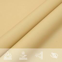 Berkfield Home Sun Shade Sail Sand 4x4x5.8 m 100% Polyester Oxford in Light Sand - thumbnail 7