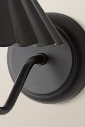 ValueLights Avery Portable Rechargeable Easy Fit Wall Light Fitting in Black - thumbnail 5