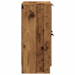 Berkfield Home Sideboard Old Wood 60x30x70 cm Engineered Wood in Brown - Size: 60 x 30 x 70 cm - thumbnail 5