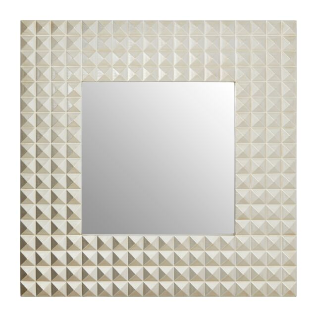 Orsina Dimano Champagne Finish 3D Geometric Wall Mirror in Gold - image 1