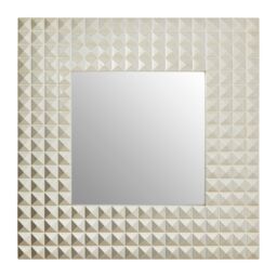 Orsina Dimano Champagne Finish 3D Geometric Wall Mirror in Gold - thumbnail 1