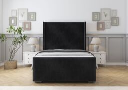 Comfort Beds Madrid Bed Frame in Black - Size: Super King - thumbnail 2