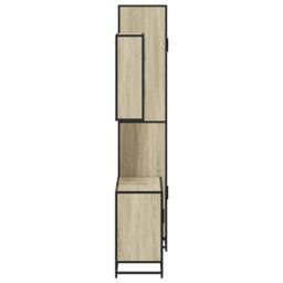 Berkfield Home 3 Piece Bathroom Furniture Set Sonoma Oak Engineered Wood in Light Tan - thumbnail 6